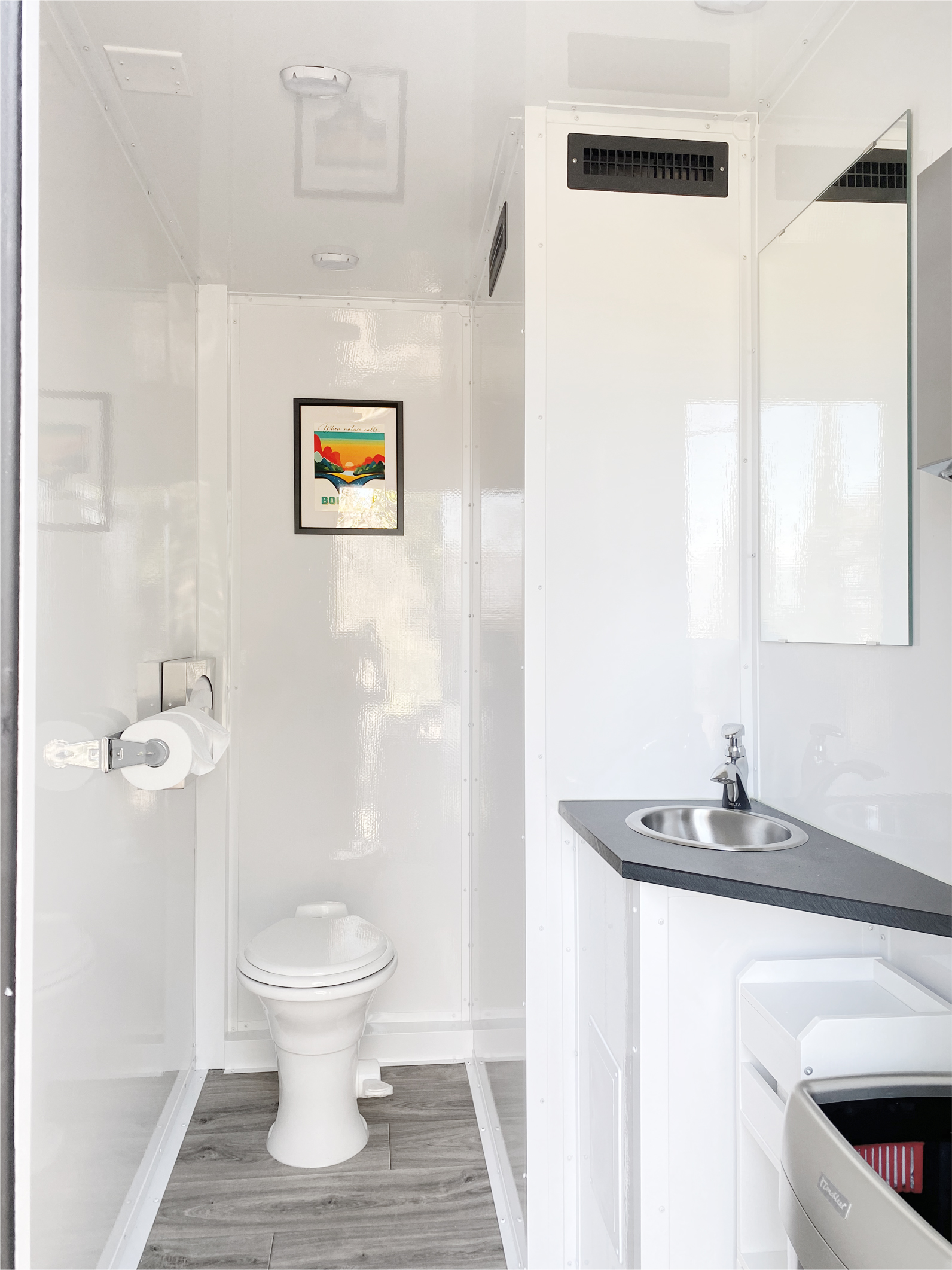 Minimalist design. Private Sink & Vanity. Clean & Simple.